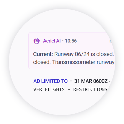 Icon: AI NOTAMs Summary
